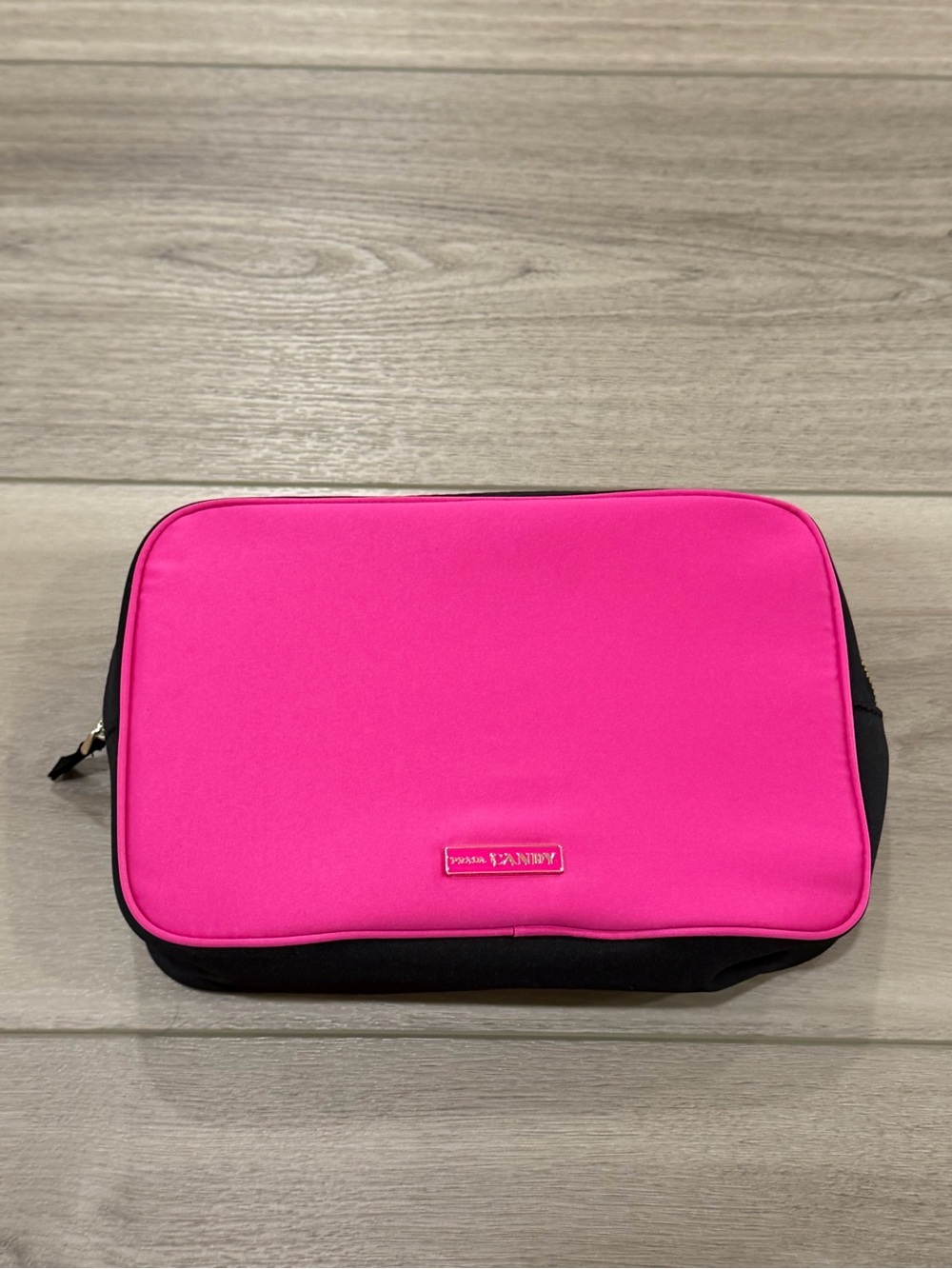 NWOT PRADA Candy Nylon Makeup/ Travel Case  Pink Cosmetic Bag  Valentines #7009